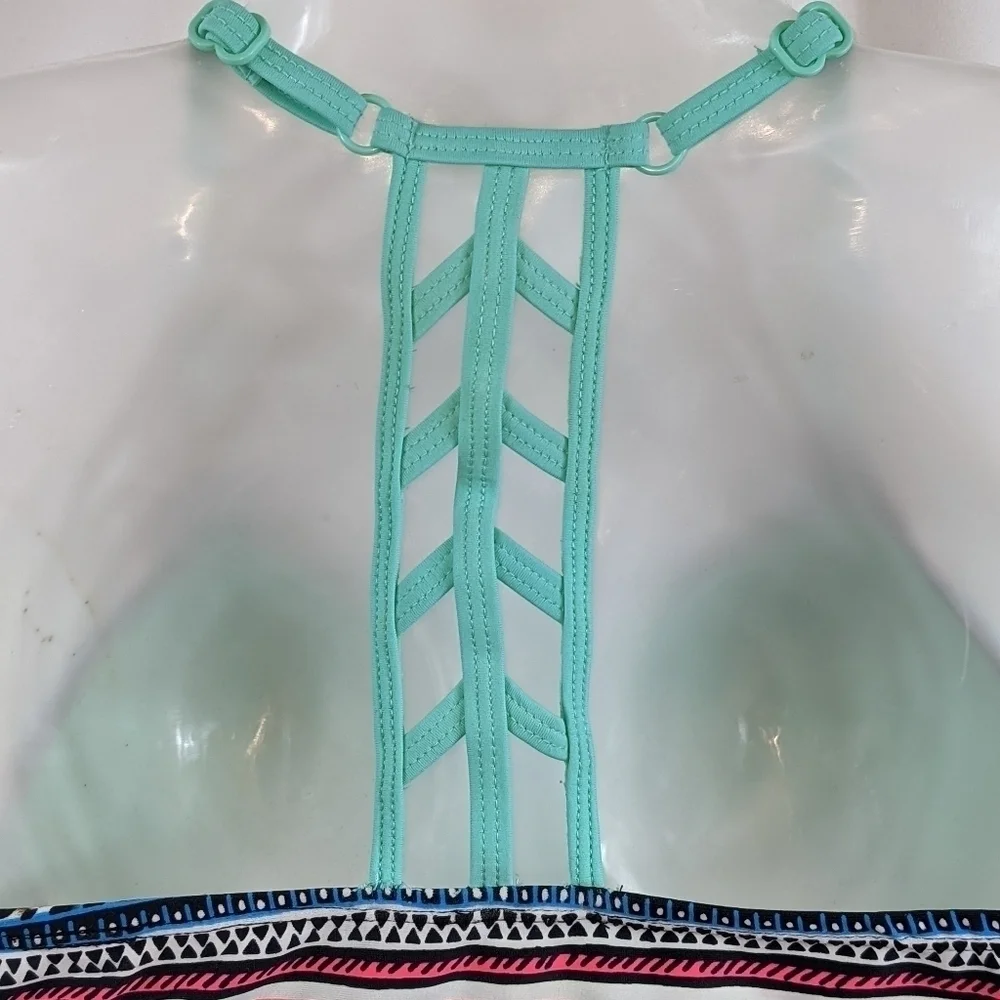 Justice Girl's Flutter Halter Style Bikini Top 14